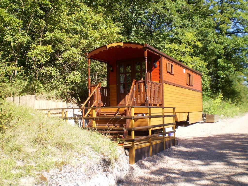 Bed and Breakfast Les Roziers - Roulotte Bagnac Esterno foto